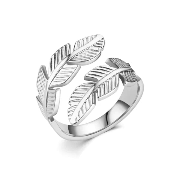 Feather Resizable Unisex Ring (EGR020)