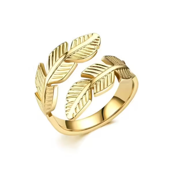 Feather Resizable Unisex Ring (EGR020)