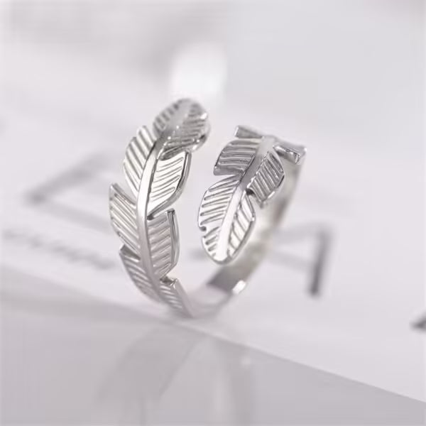 Feather Resizable Unisex Ring (EGR020)