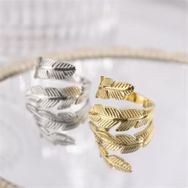 Feather Resizable Unisex Ring (EGR020)