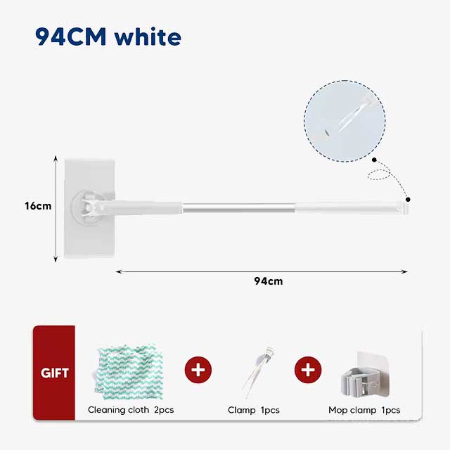 Hands-Free 360° Rotation Cleaning Mop - Mini Mop for Floor & Window with Wet Wipes, Household & Kitchen Cleaning Tool