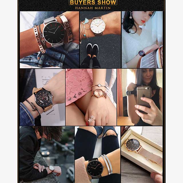 hannah martin leather women watch model hm ch36G gallery img 17