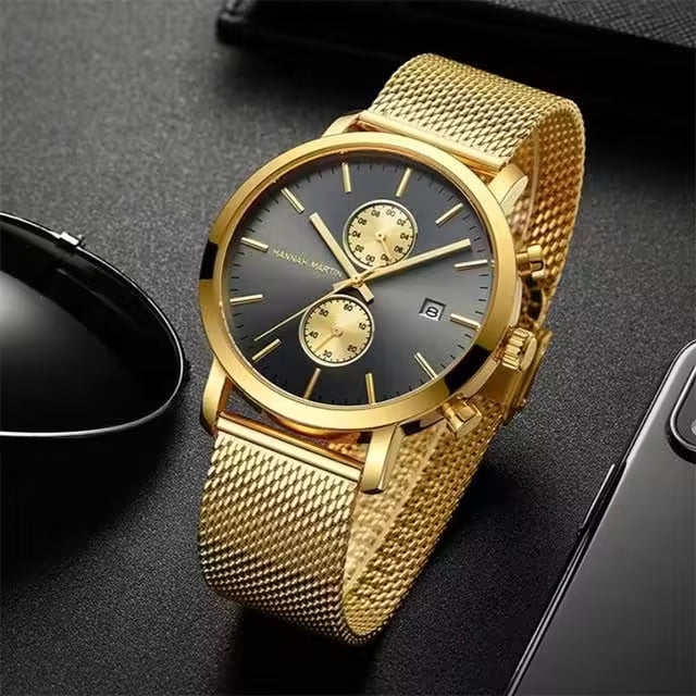 HANNAH MARTIN Mesh Stainless Steel Chronograph Men Watch Model (1092W)