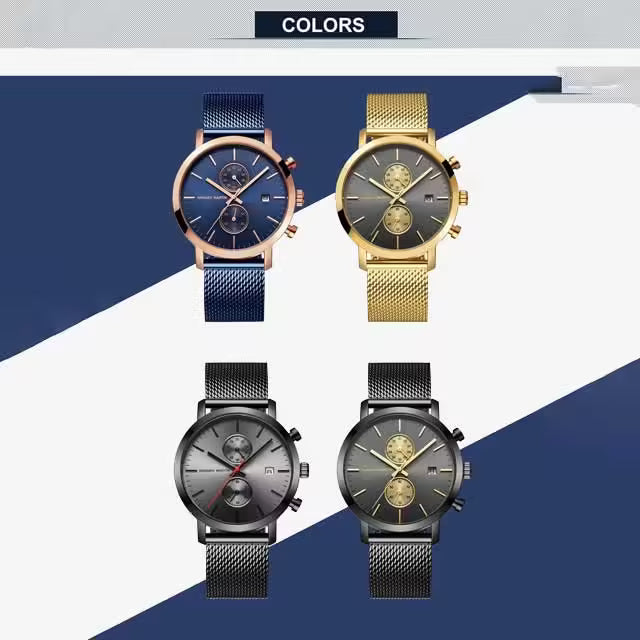 HANNAH MARTIN Mesh Stainless Steel Chronograph Men Watch Model (1092W)