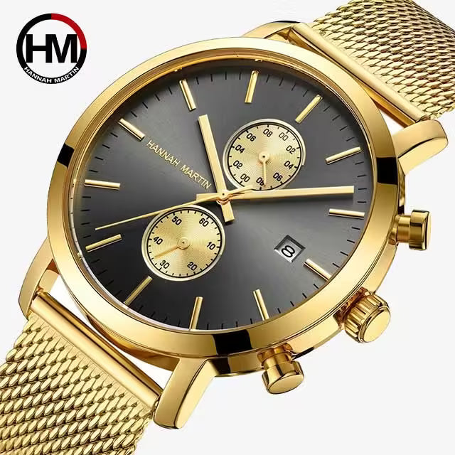 HANNAH MARTIN Mesh Stainless Steel Chronograph Men Watch Model (1092W)