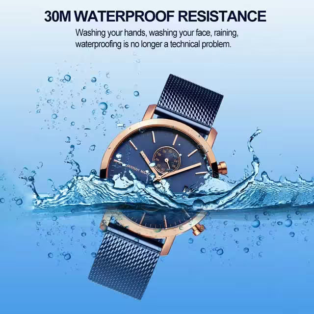 HANNAH MARTIN Mesh Stainless Steel Chronograph Men Watch Model (1092W)