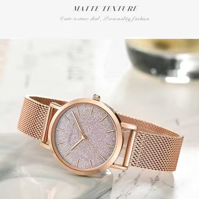 HANNAH MARTIN Mesh Stainless Steel Women Watch Model (1323)