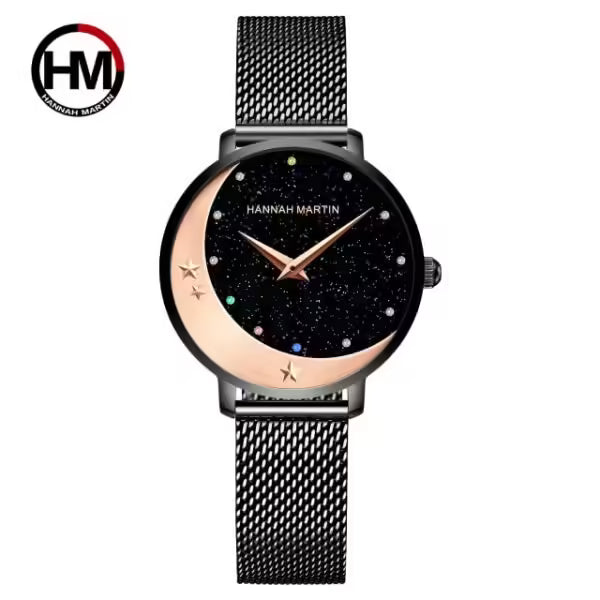 ساعة هانا مارتن النسائية المصنوعة من الفولاذ المقاوم للصدأ موديل (HM-13342)