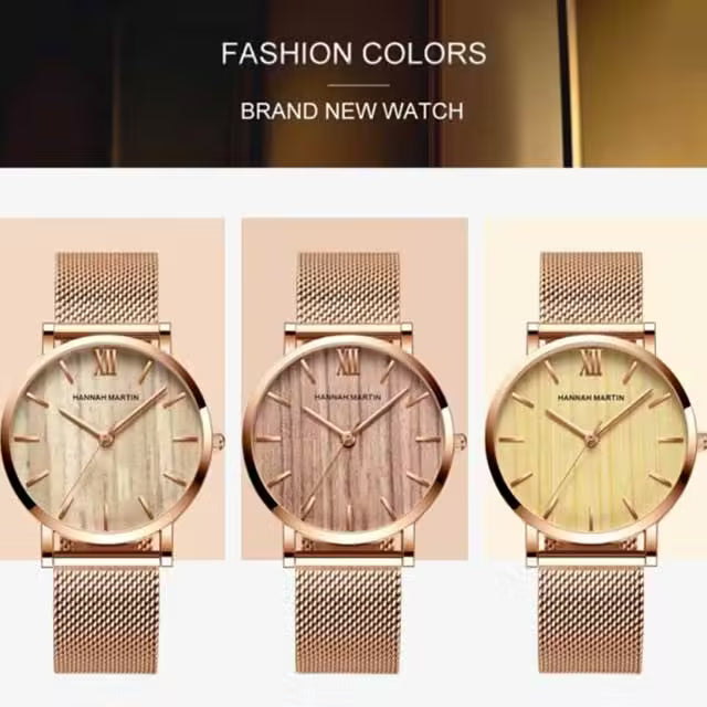 HANNAH MARTIN Mesh Stainless Steel Women Watch Model (HM-MS36)