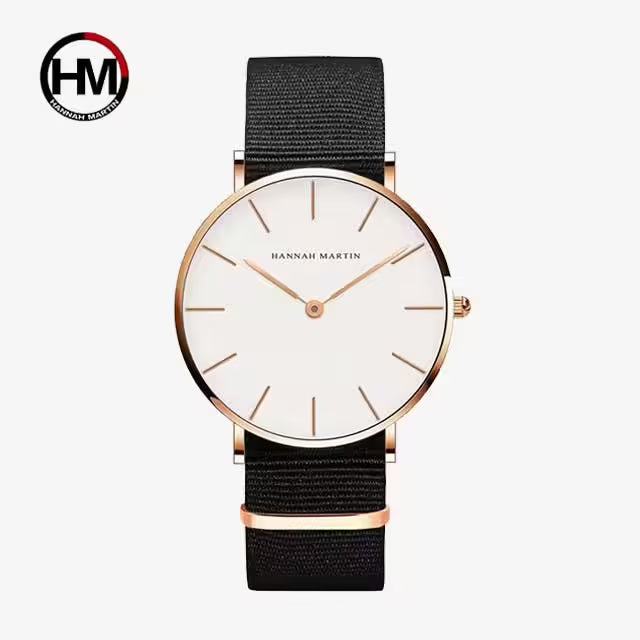 Montre femme HANNAH MARTIN en nylon, modèle CB36