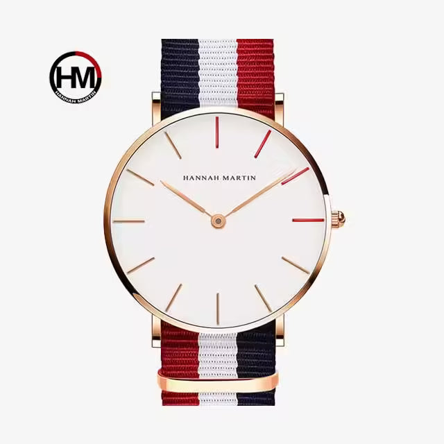Montre femme HANNAH MARTIN en nylon, modèle CB36