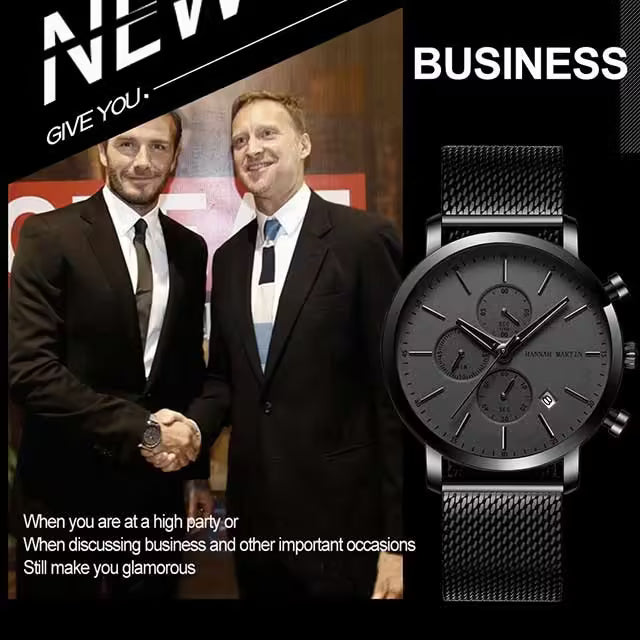 HANNAH MARTIN Stainless Steel Chronograph Men Watch Model (HM-109)