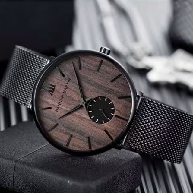 ساعة هانا مارتن المصنوعة من الفولاذ المقاوم للصدأ موديل (HM-2140)