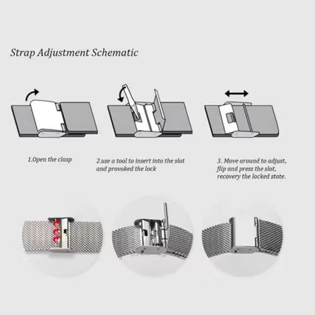 ساعة هانا مارتن المصنوعة من الفولاذ المقاوم للصدأ موديل (HM-2140)