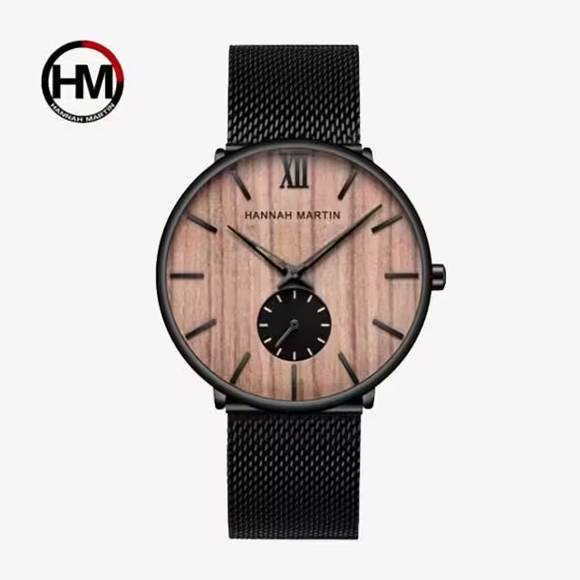 ساعة هانا مارتن المصنوعة من الفولاذ المقاوم للصدأ موديل (HM-2140)