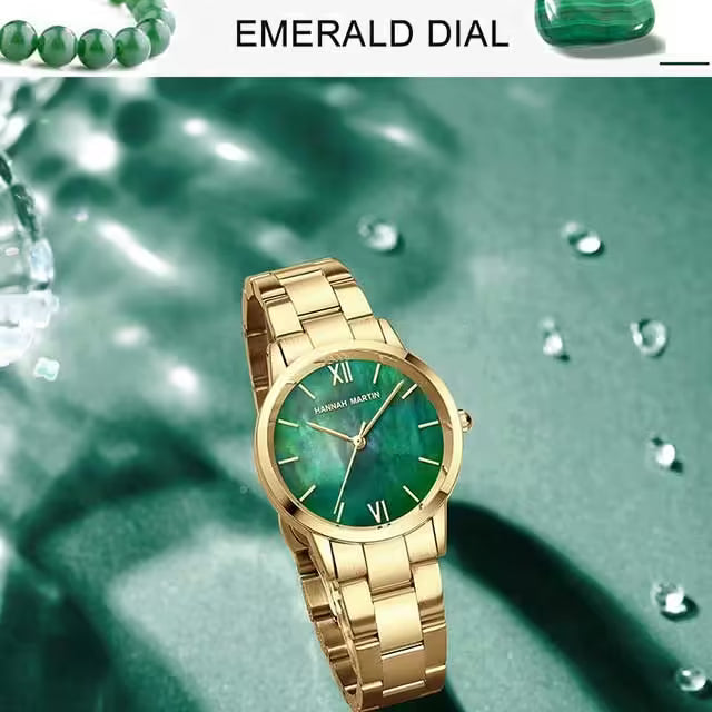 ساعة هانا مارتن النسائية المصنوعة من الفولاذ المقاوم للصدأ موديل (HM-1221S)