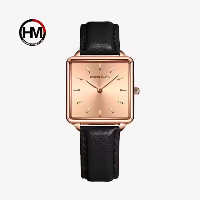 Montre femme en cuir HANNAH MARTIN, modèle HM-108L