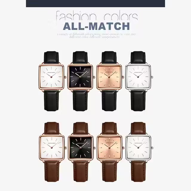 Montre femme en cuir HANNAH MARTIN, modèle HM-108L