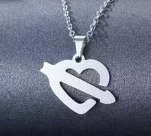 Collier pendentif cœur pour femme (EGN201)