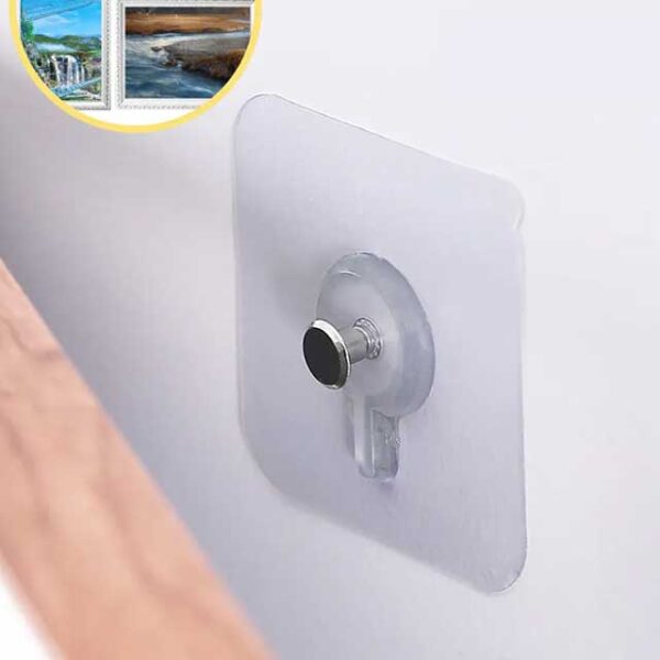 Heavy-Duty Screw Transparent Wall Hook Hanger for Home & Office Organization