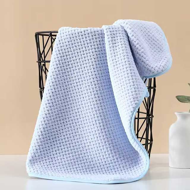 High Density Coral Fleece Hair Drying Towel – Soft Microfiber Hand, Face & Hair Towel, Strong Absorbent & Quick Drying