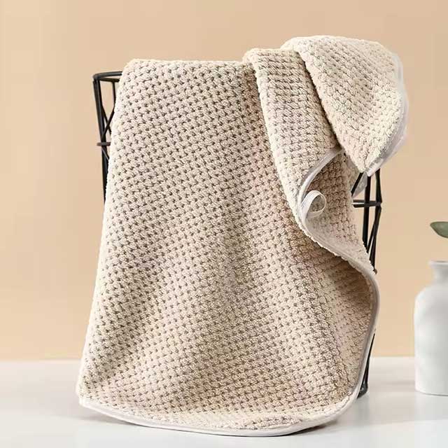 High Density Coral Fleece Hair Drying Towel – Soft Microfiber Hand, Face & Hair Towel, Strong Absorbent & Quick Drying