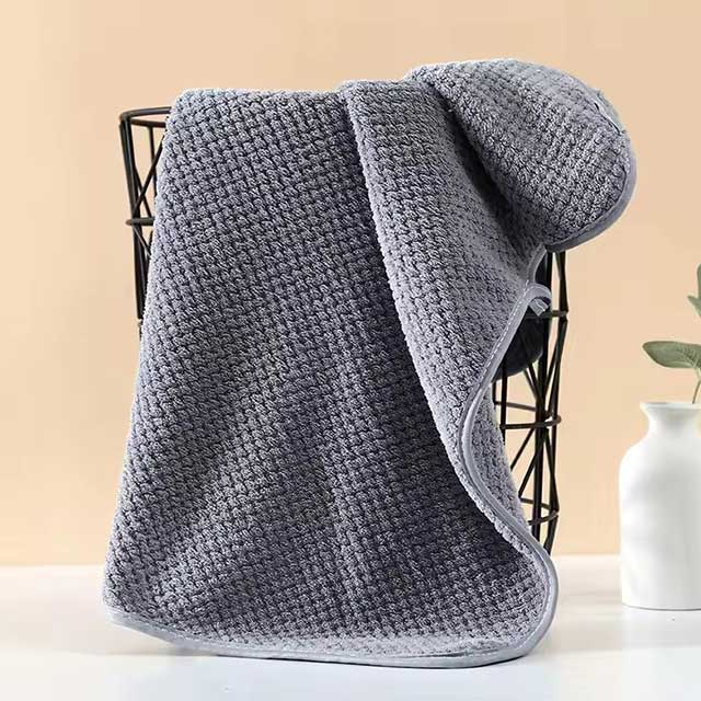 High Density Coral Fleece Hair Drying Towel – Soft Microfiber Hand, Face & Hair Towel, Strong Absorbent & Quick Drying