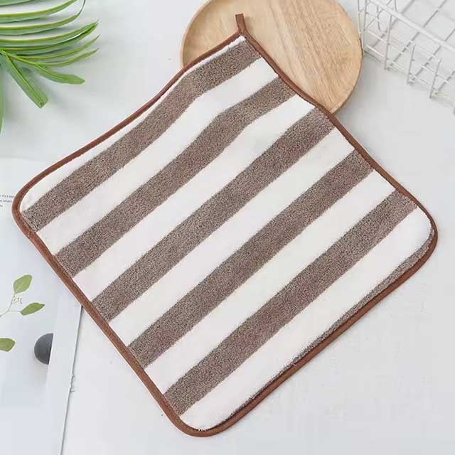 High Density Small Hand Towel 30x30cm – Pineapple Hanging Kitchen Cleaning Towel, Solid Color Handkerchief for Washing & Cleaning