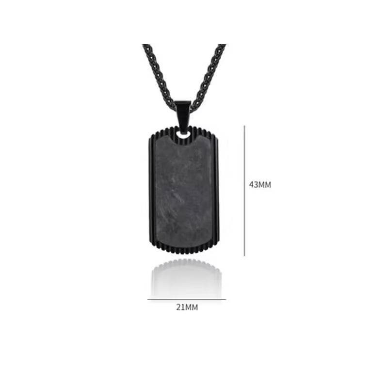 High Quality Royal Tag Stainless Steel Men Necklace (EGN023)