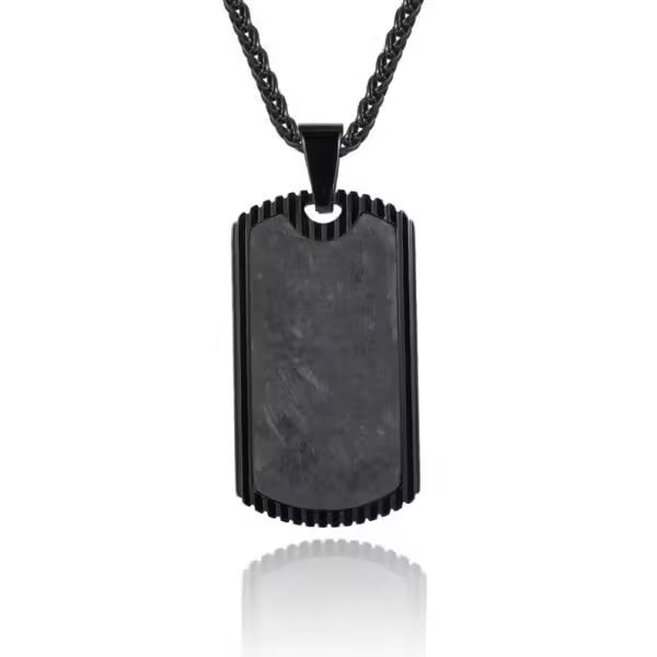 High Quality Royal Tag Stainless Steel Men Necklace (EGN023)