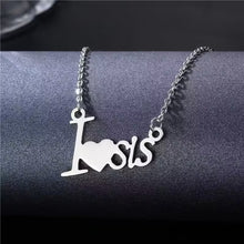 "I love sis" Pendant Women Stainless Steel Necklace (EGN083)