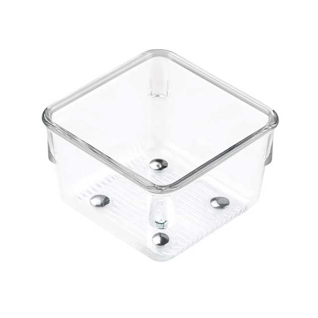 iDesign Linus Plastic Drawer Organizer – Versatile Storage Container for Vanity, Bathroom & Kitchen Drawers