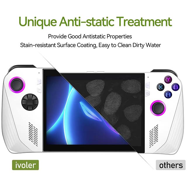 ivoler ROG ALLY Tempered Glass Screen Protector – Ultra-Clear Anti-Scratch & Bubble-Free Shield for ASUS Gamers