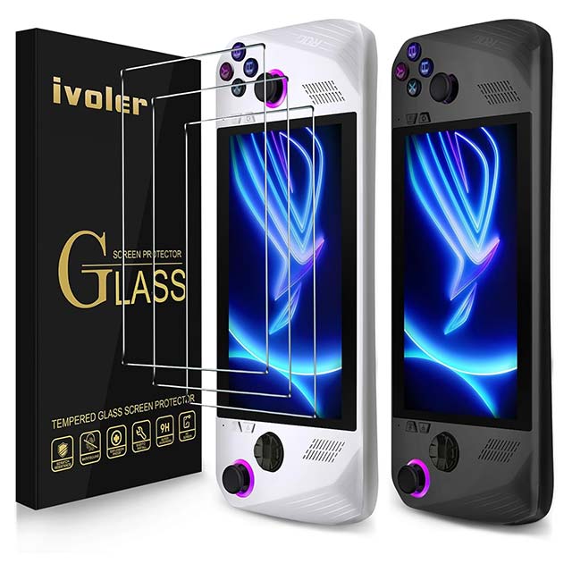 ivoler ROG ALLY Tempered Glass Screen Protector – Ultra-Clear Anti-Scratch & Bubble-Free Shield for ASUS Gamers