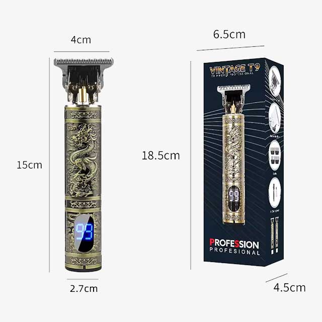 LCD Display T9 Electric Hair Clipper – 0mm Shaver & Hair Trimmer for Men, Travel Barber Razor Shaving Machine, Home Appliances