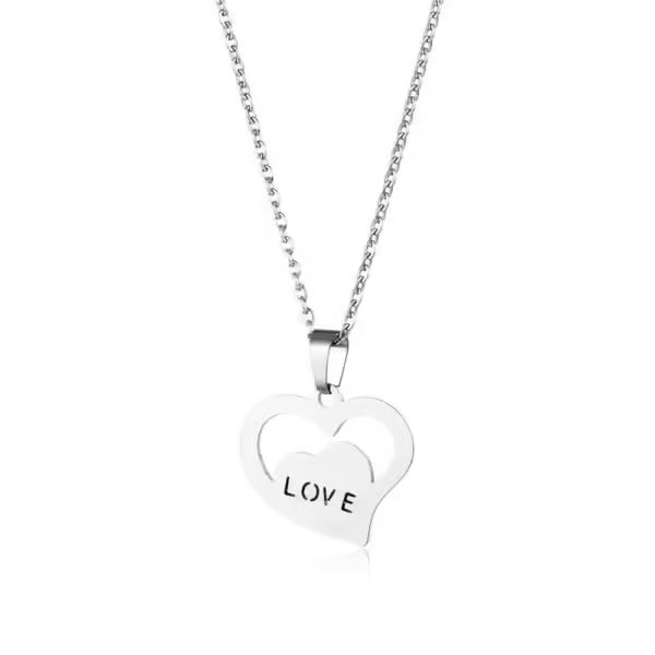 Love Heart Pendant Women Necklace(EGN190)