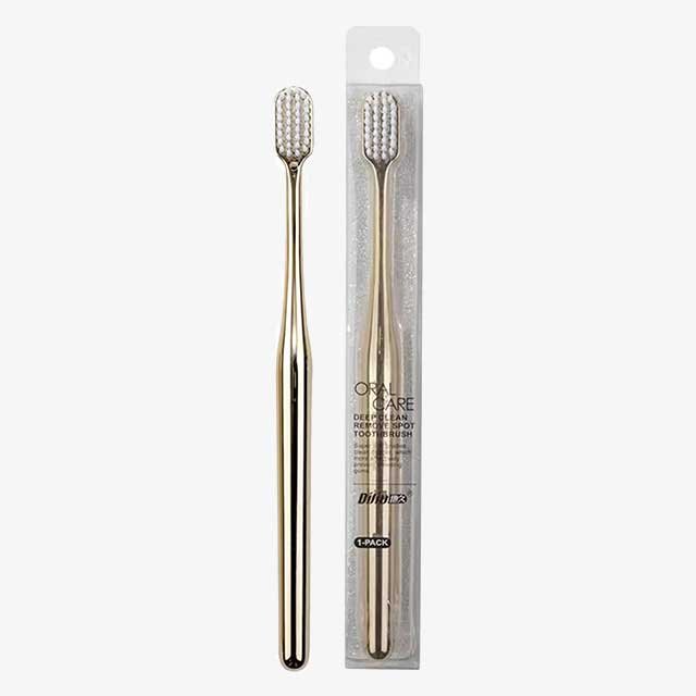 Luxury Soft Toothbrush for Men & Women – Gold & Silver Dental Brushes, Elegant Gentle Adult Toothbrushes, Perfect for Drop Shipping
