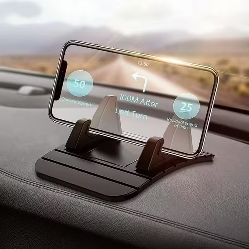 Non-Slip Silicone Car Dashboard Phone Holder Mat | Universal Anti-Skid Mount for Samsung, Xiaomi & More