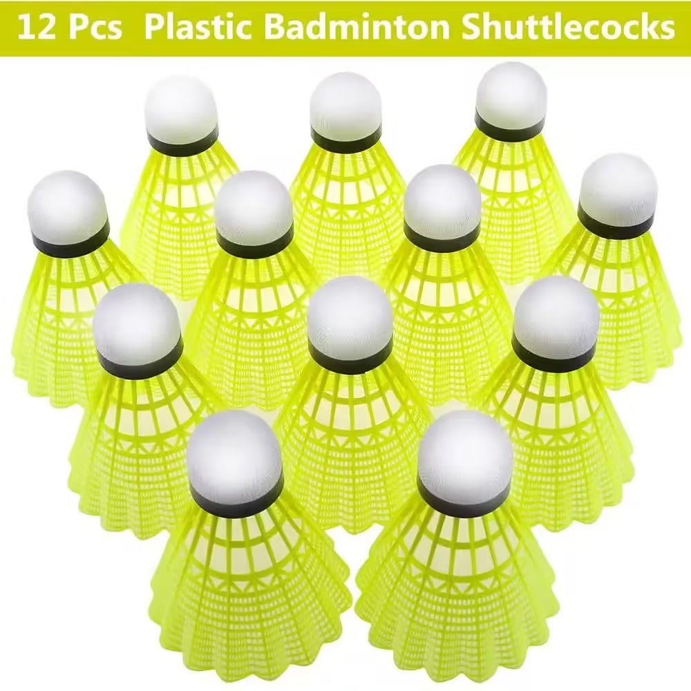 12pcs/set Nylon Badminton Shuttlecocks – High Stability and Durability for All-Weather Training