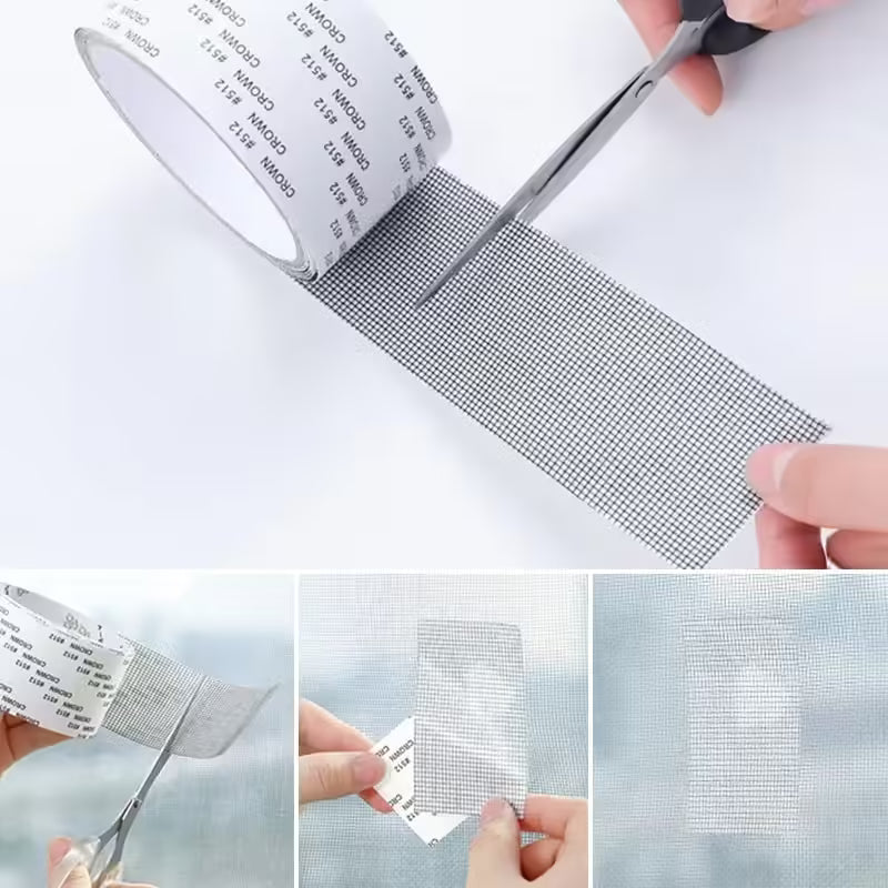 Window Net Mosquito Anti-Mesh Sticker Repair Tape | Summer Screen Door Mosquito Net Patch for Broken Holes