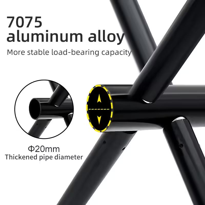 Tabouret de camping pliant portable PACOONE – Chaise ultralégère en alliage d'aluminium pour la pêche, les pique-niques et les activités de plein air