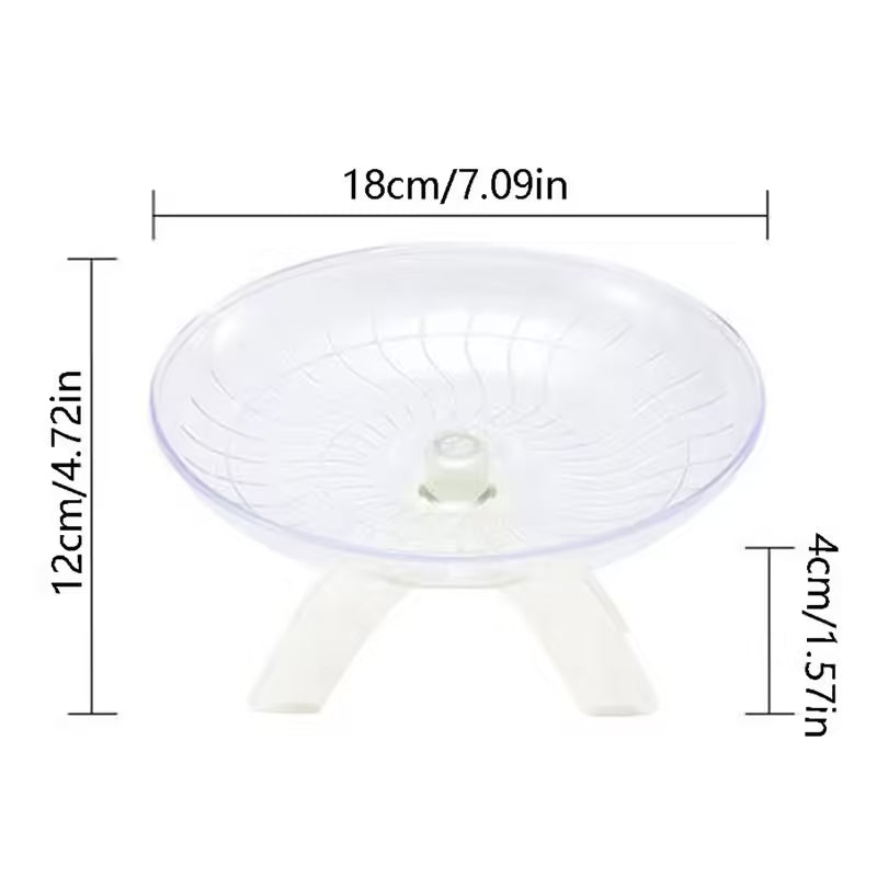 Pet Hamster Flying Saucer Exercise Wheel Running Disc for Hamsters, Mice, and Squirrels