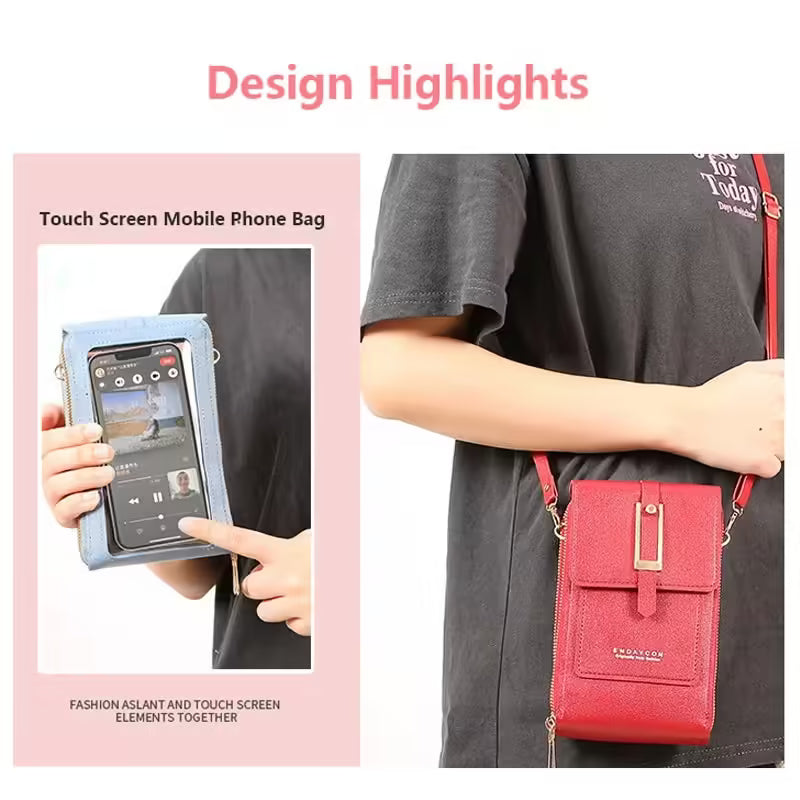 Touch Screen Cell Phone Bag for Women – Soft Leather Wallets & Crossbody Handbags | Small Purses & Affordable Women's Bags