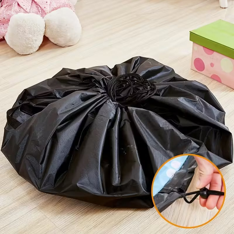 Portable Baby Toy Storage Bag – Waterproof Double-Layer Oxford Cloth with Drawstring for Building Blocks and Toy Organization
