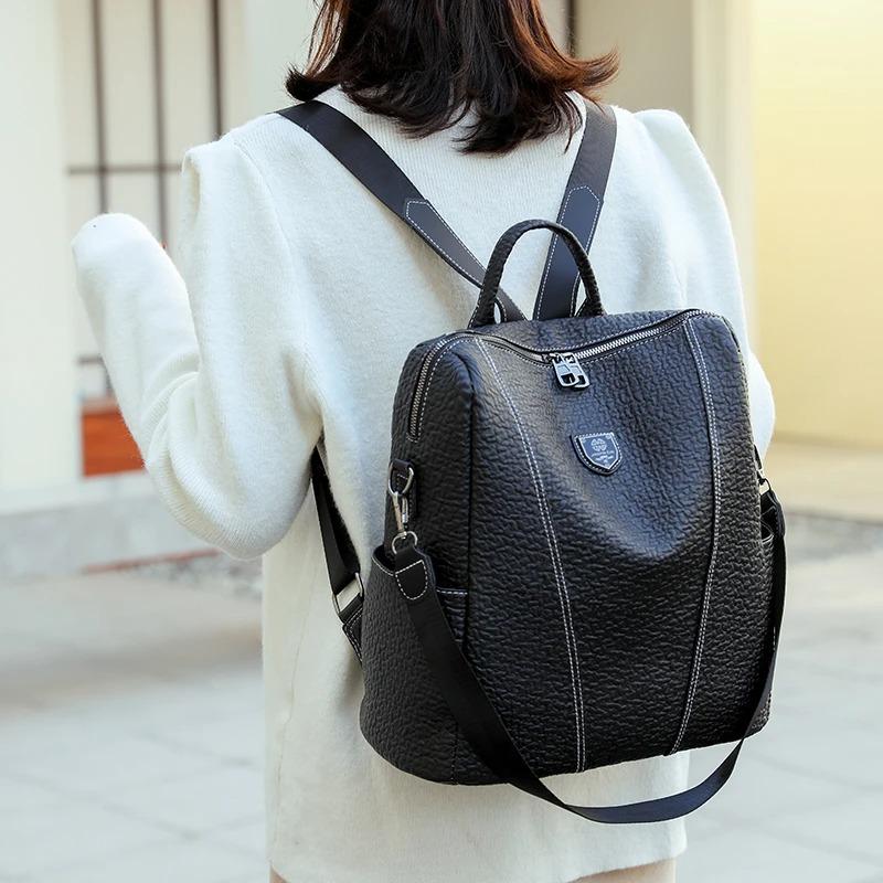 Women Leather High Capacity Shoulder Bag