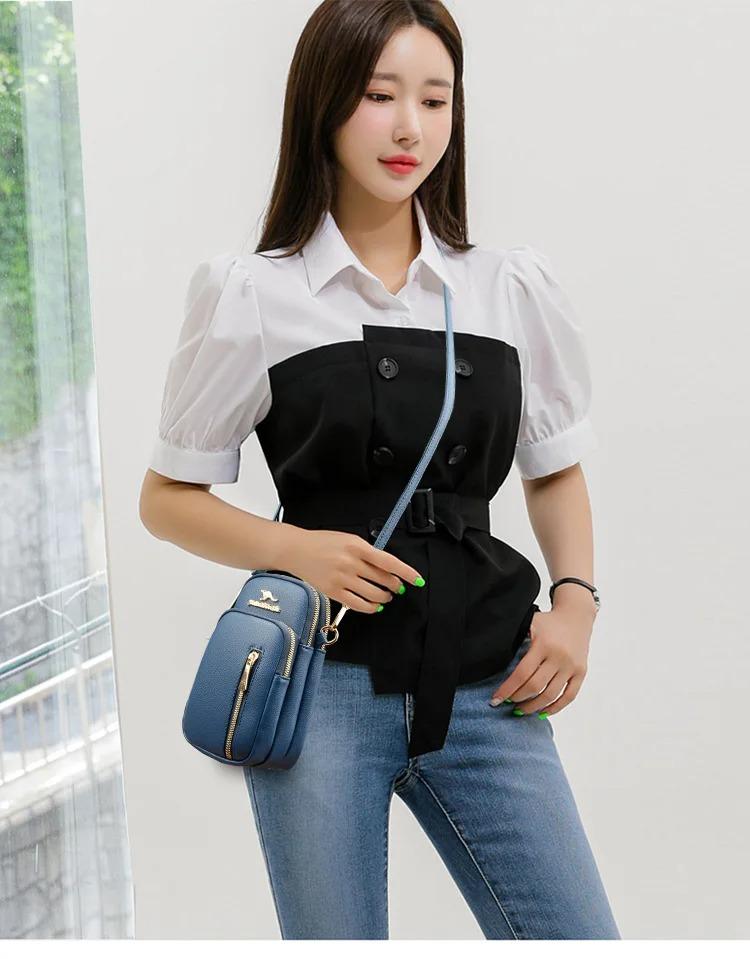 Sac à main de luxe pour femme, petit format, avec poche pour téléphone portable (EGB188)