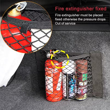 Filet de rangement universel pour coffre de voiture – Sac de rangement en maille élastique avec fermetures auto-agrippantes