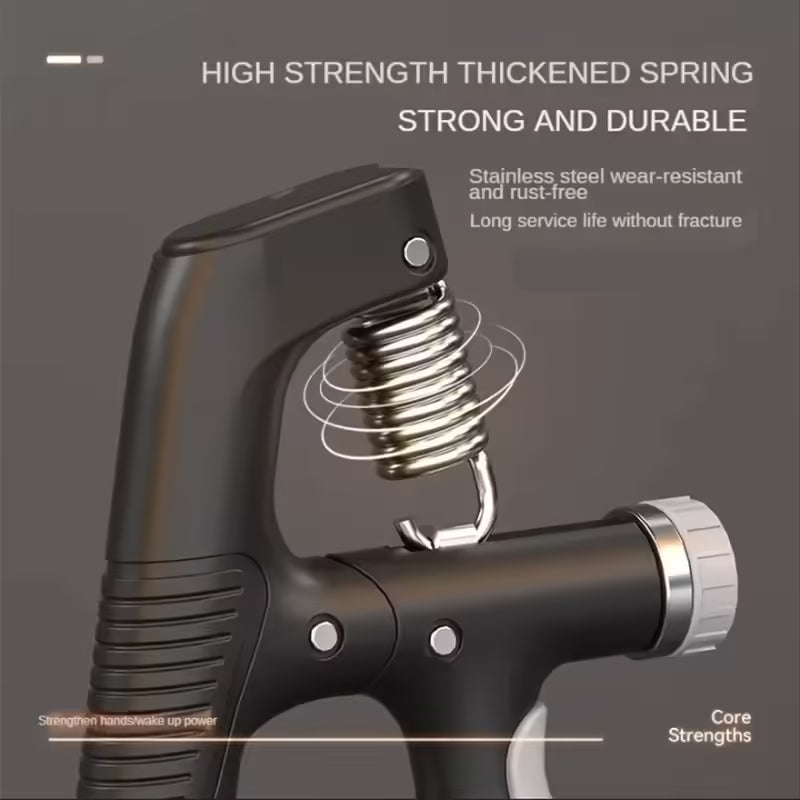 مدرب قوة قبضة قابل للتعديل، فائق النعومة وقابل للعد لتحسين قوة اليد والتحمل وتمارين استرخاء العضلات