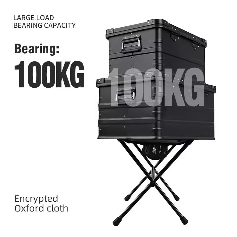 Tabouret de camping pliant portable PACOONE – Chaise ultralégère en alliage d'aluminium pour la pêche, les pique-niques et les activités de plein air