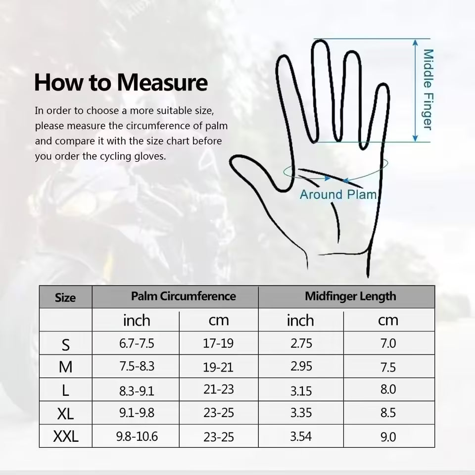 Men's Motorcycle Gloves Touchscreen Breathable Winter Racing Gloves, Protective Motorbike & Bicycle Riding Guantes Moto Gant